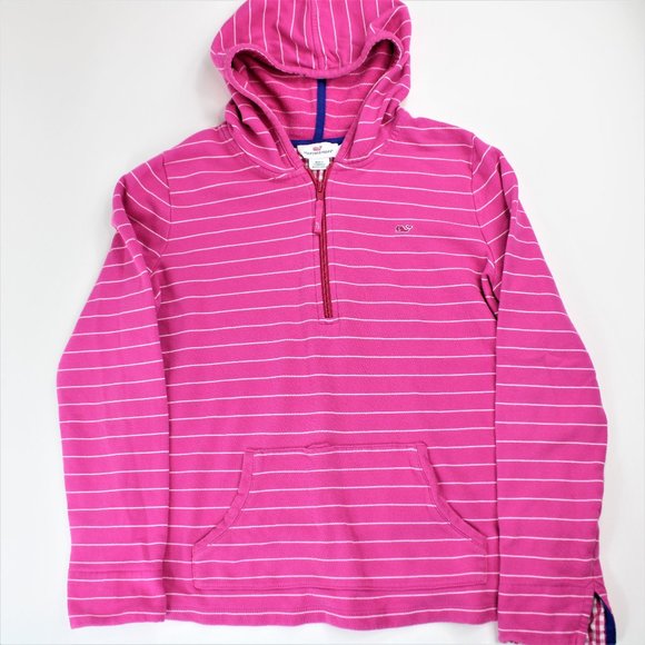 pink striped hoodie